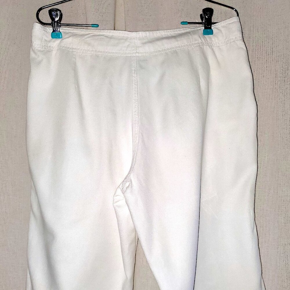 White Sierra Skimmer Size 12 White Rayon/Cotton Blend 34"W X 13"L - please read! - Picture 3 of 11